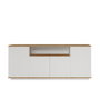Hanah Home Fr15-Aw Consola Pino Atlántico Blanco 180x75x44.5 cm Fabricado en Melamina 18mm Mueble Salón Pasillo Dormitorio